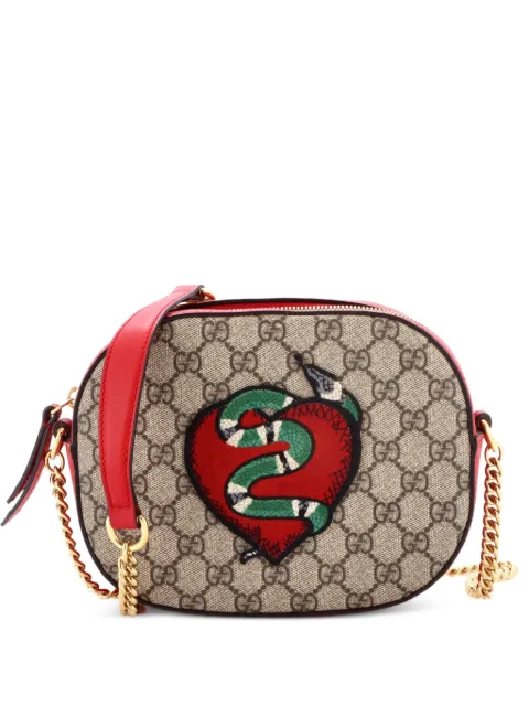 Gucci Pre-Owned Chain Embroidered GG Coated Canvas Mini crossbody bag Brown GFY47DVJGTOFCWYZ