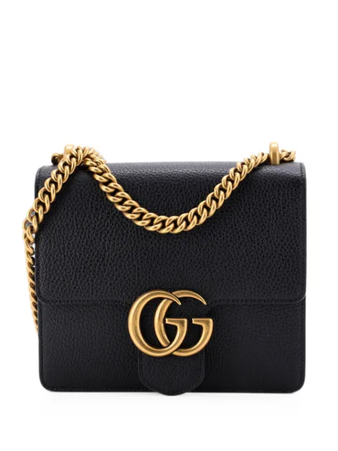 Gucci Pre-Owned GG Marmont Chain Leather Small shoulder bag Black CKORRBRPRKO30GIM