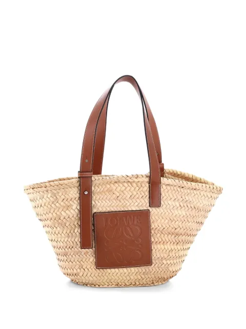 Loewe Pre-Owned Basket Raffia Medium tote bag Neutrals OHPZP5PP9SUM1GLD