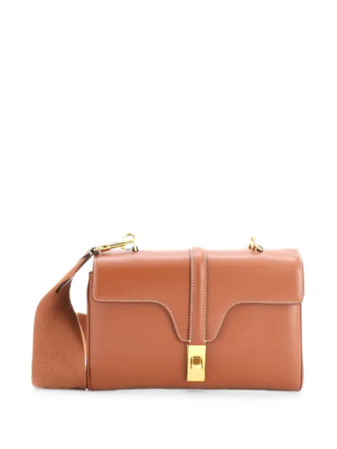 Celine Pre-Owned Soft 16 Bag Smooth Calfskin Teen shoulder bag Brown L3MS0G0HGWDV9H9G