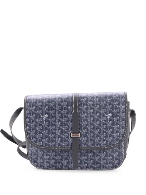 Goyard Pre-Owned Belvedere II Messenger Bag Coated Canvas MM crossbody bag Grey 5NPLE6338D151HQT