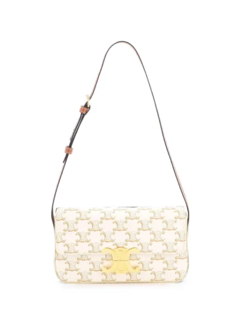 Celine Pre-Owned Triomphe East-West Triomphe Coated Canvas shoulder bag Neutrals IUTWT45DOA7G4SEL