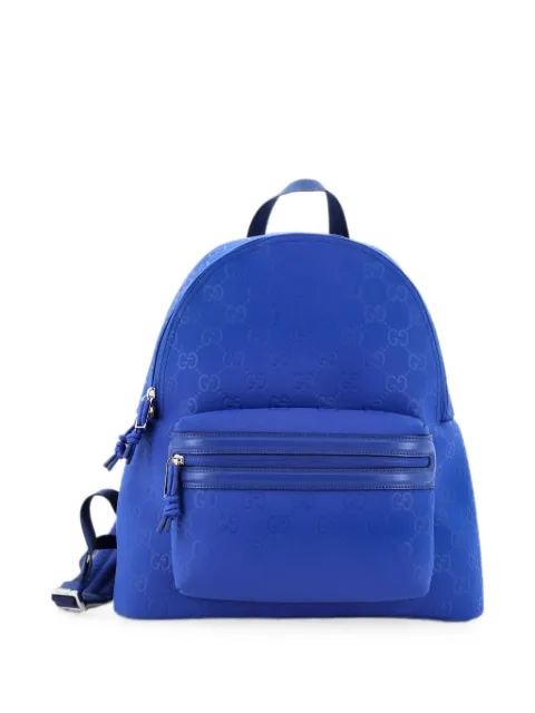 Gucci Pre-Owned Edge GG Embossed Leather Medium backpack Blue 2GTH642RKU6RPNR2