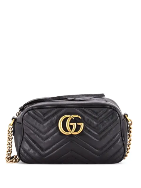 Gucci Pre-Owned GG Marmont Shoulder Bag Matelasse Leather Small crossbody bag Black 0CVBLEXXD0UND872