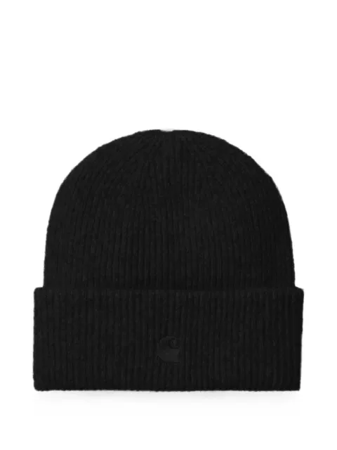 Carhartt WIP Curtis ribbed beanie hat Black I037100