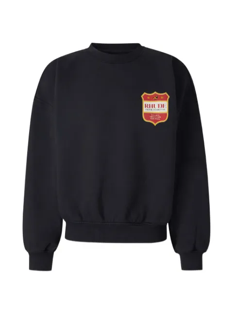 RHUDE logo-print cotton sweatshirt Black RHPF26ST01012
