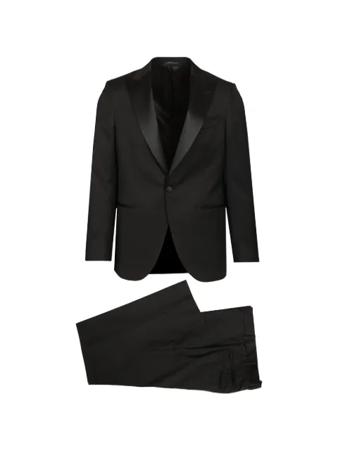 Al Duca D’Aosta 1902 peak-lapel wool suit Black A0IC72