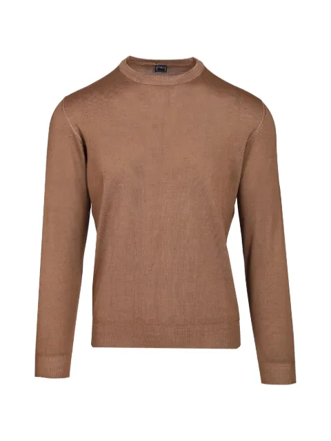 Fedeli crew-neck wool sweater Brown MU0F7023