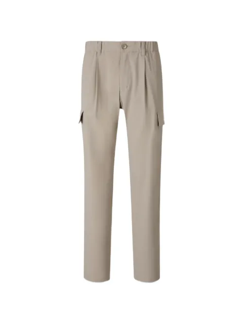 Herno Resort pleated-detail cargo-pocket trousers Neutrals PT00035UR12742S