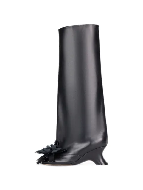 A.W.A.K.E. Mode Christy pom-pom boots Black PF26SH26BLACK