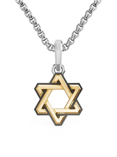 David Yurman Deco Star of David pendant Gold D25360MS4