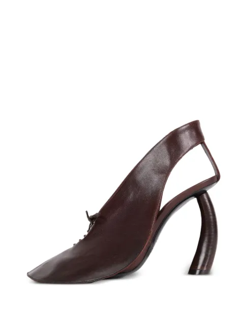 A.W.A.K.E. Mode Lauren lace-up pumps Brown PF26SH16BROWN