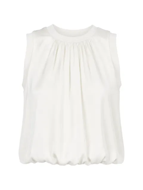 Cinq A Sept Peia pleated sleeveless blouse White ZW221012081Z