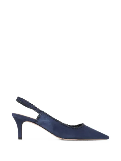 Cinq A Sept Sylvie braided-trim pumps Blue SH001L12864ZNVY