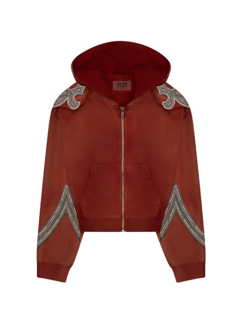 424 RR embroidered hoodie Red FF6SMF83APJE002310