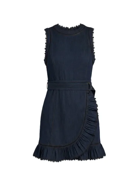 Cinq A Sept Mahlia lace-trim mini dress Blue ZD35041502ZIND