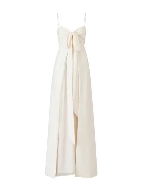 Cinq A Sept Amberly Gown bow-detail maxi dress Neutrals ZD34558381ZIVO