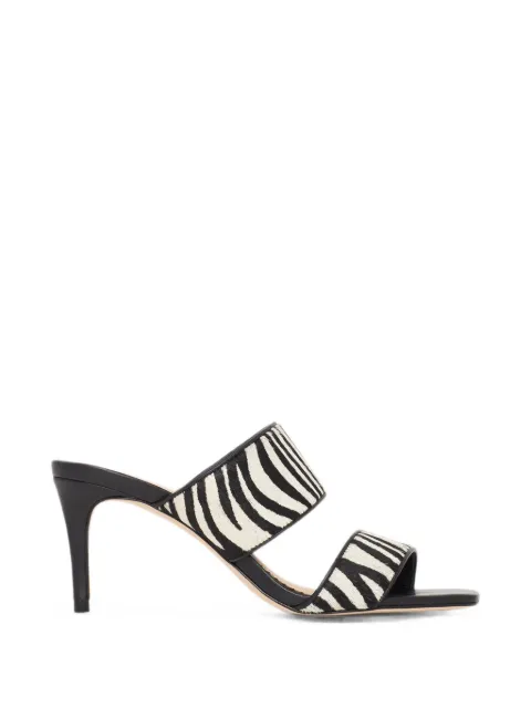 Cinq A Sept Sutton zebra-print haircalf sandals Black SS070L12480ZBIV