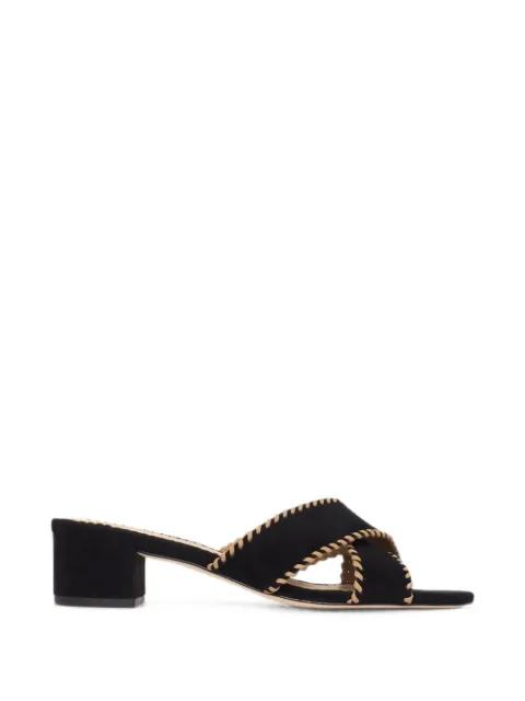 Cinq A Sept Amanda criss-cross suede sandals Black SS132L12864ZBKBS