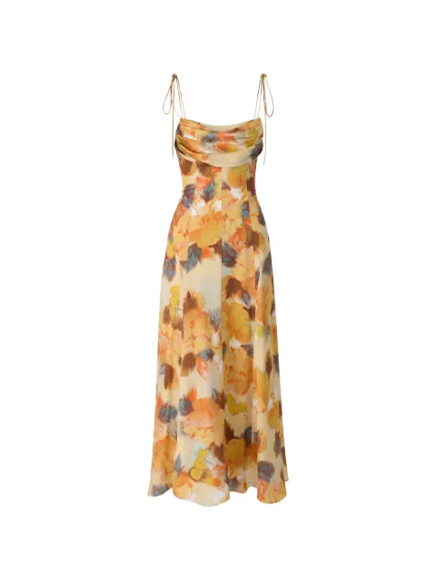 Cinq A Sept Betty floral-print maxi dress Yellow ZD351512786Z