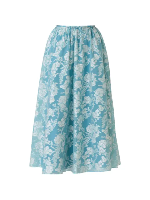Cinq A Sept Ruth organza jacquard maxi skirt Blue ZS64711829ZBLLWH