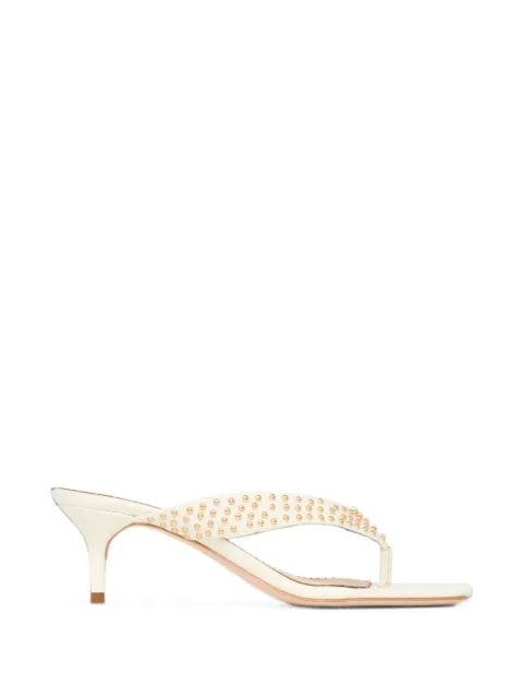 Cinq A Sept Frankie studded leather sandals White SS127LS12115Z