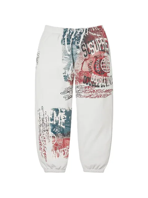 Supreme graphic-print track pants White SU28056