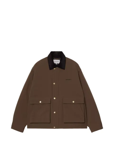 Carhartt WIP Quentin corduroy-collar jacket Brown I037047