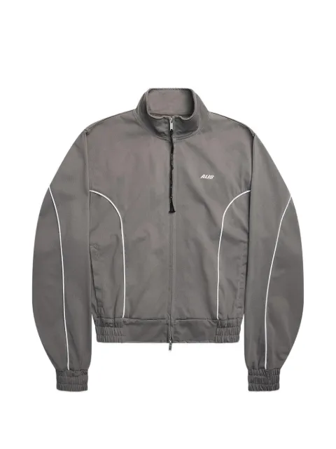 ALIS piped-trim logo-print track jacket Grey 12259