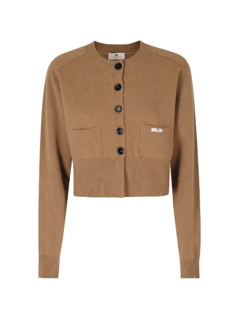 Elisabetta Franchi cropped button-up cardigan Neutrals MK12T66E2