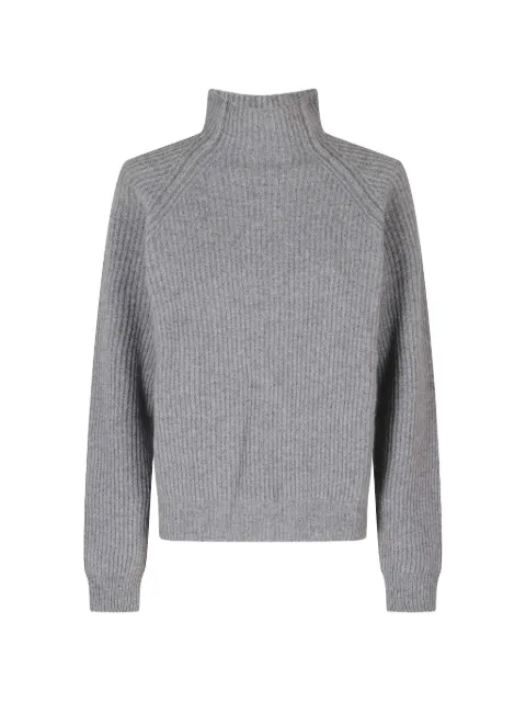 Federica Tosi ribbed-knit raglan-sleeve sweater Grey 32016351099