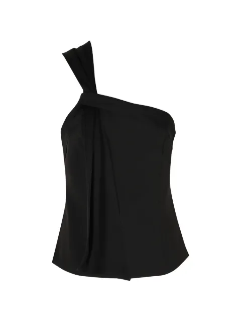 Federica Tosi one-shoulder draped top Black 31350313