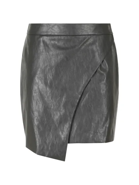 Federica Tosi wrap-design asymmetric mini skirt Grey 30706302