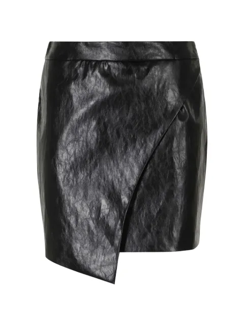 Federica Tosi wrap-style asymmetric mini skirt Black 30706302