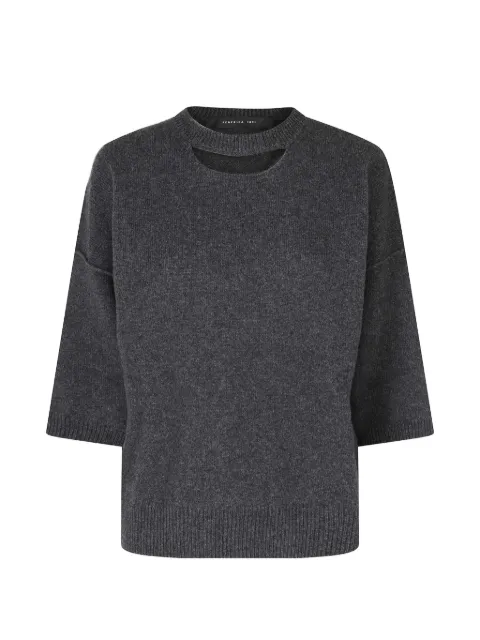 Federica Tosi cut-out drop-shoulder sweater Grey 32000351