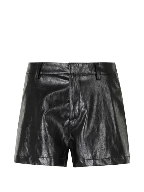 Federica Tosi crinkled-finish belt-loops shorts Black 30850302