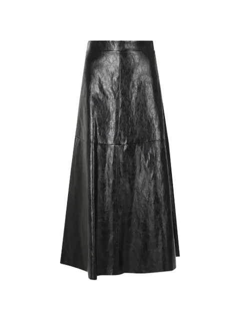 Federica Tosi crinkled-effect A-line skirt Black 30700302099