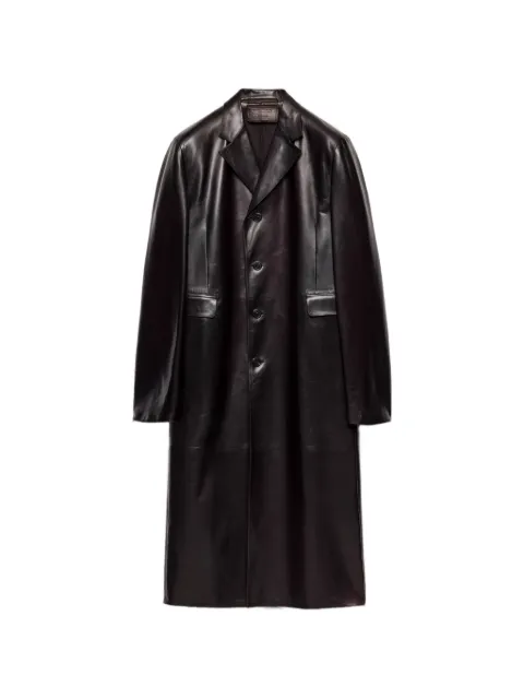Prada nappa leather coat Purple UPS726SOOO1975