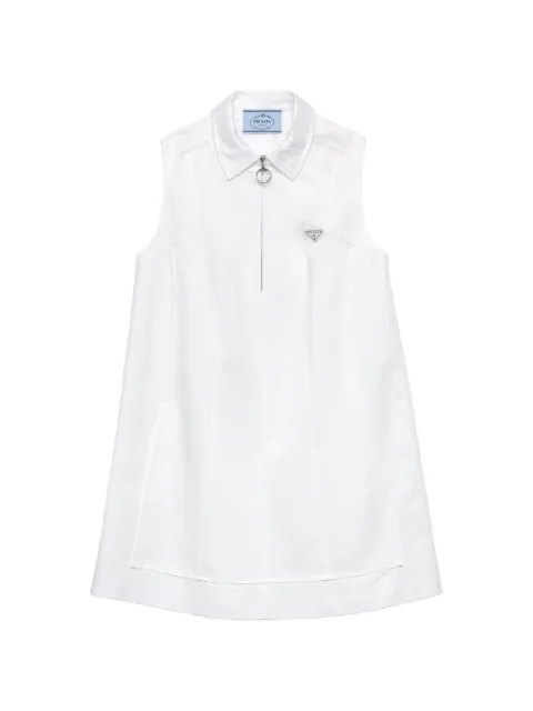 Prada chino zipper mini-dress White P3T14SOOO10YP