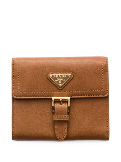Prada small nappa leather wallet Brown 1MH0602G6Y