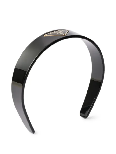 Prada headband with Triangle logo Black 1IH0822CN4