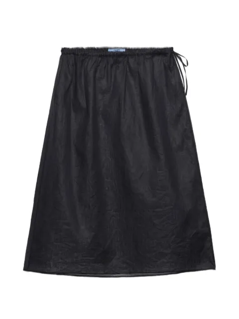 Prada cotton organdy midi-skirt Black P10D8SKMO6505