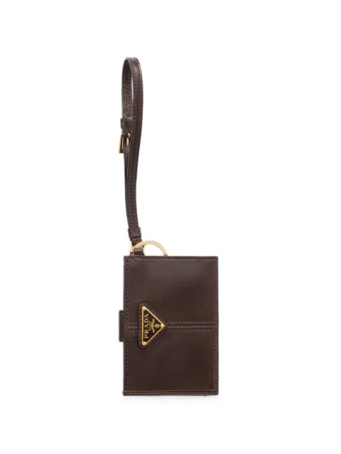 Prada leather card holder Brown 1TT3492CYR