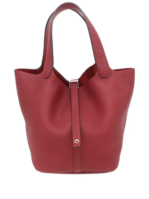 Hermès Pre-Owned 2020 Clemence and Swift Picotin Lock 22 Eclat handbag Red 5WCJS31F0O7M4YJZ