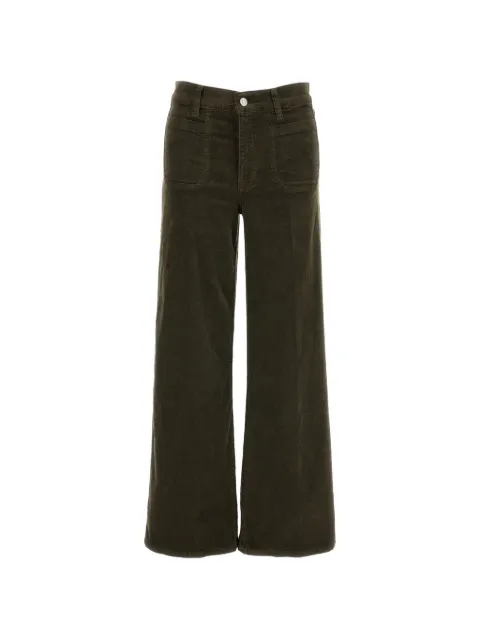 FRAME Le Slim Palazzo Modernist corduroy palazzo pants Green LSPIP820