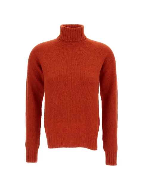 Drumohr roll-neck raglan-sleeved sweater Orange L5W114TL
