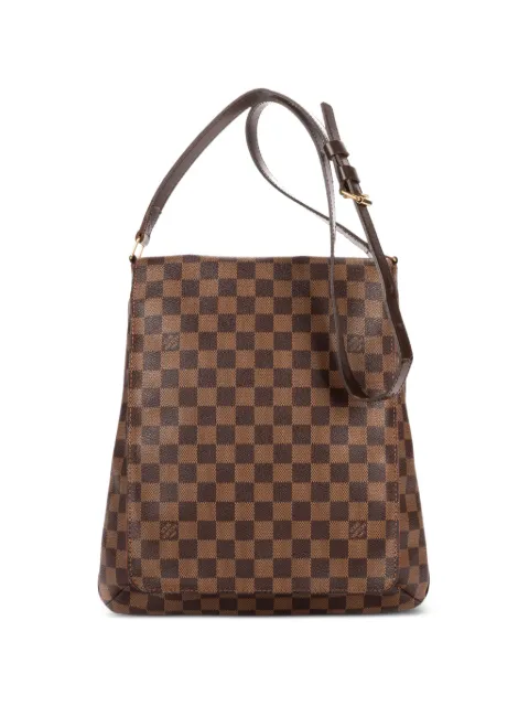 Louis Vuitton Pre-Owned GM Musette Salsa Damier Ebène canvas shoulder bag Brown TH0046