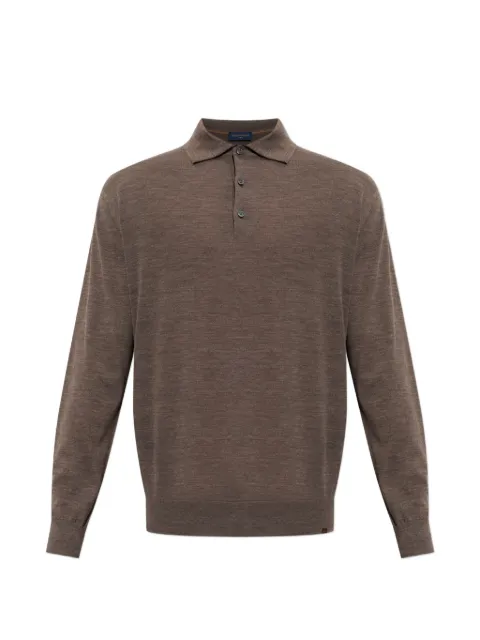 Paul & Shark long-sleeve polo shirt Brown 993110310