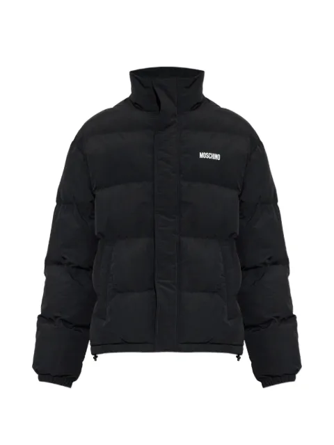 Moschino x Smiley quilted puffer jacket Black 262ZZA06235226