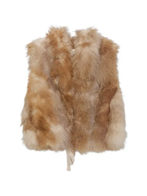 Forte Forte faux-fur gilet Brown 150020